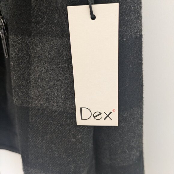 NWT Dex Outerwear Collection plaid moto jacket - Picture 6 of 8